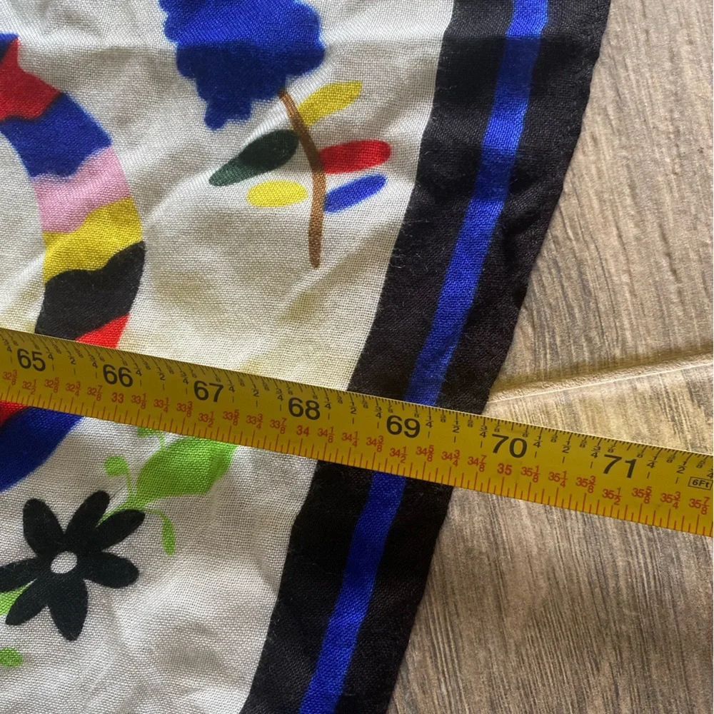 Allison Castillo Art Scarf Texas Forever 70”/40” approximate